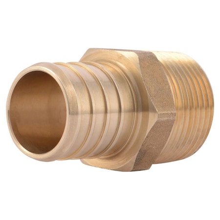 B & K SharkBite 1 in. PEX Barb X 3/4 in. D MNPT Brass Male Adapter UC142LFA